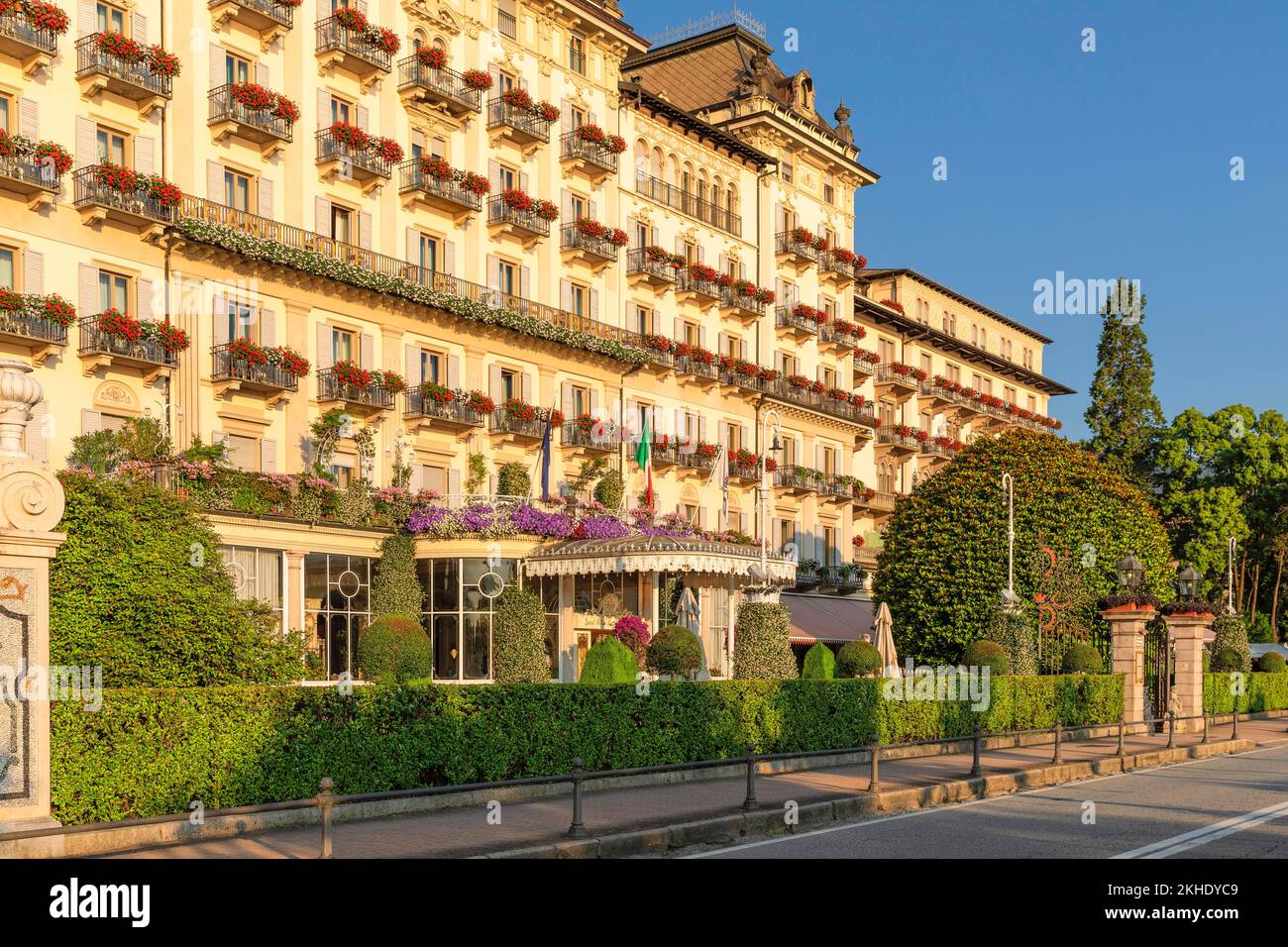 Grand Hotel Des Iles Borromees, Stresa, Lake Maggiore, Piedmont, Italy, Lake Maggiore, Stresa, Piedmont, Italy, Europe Stock Photo