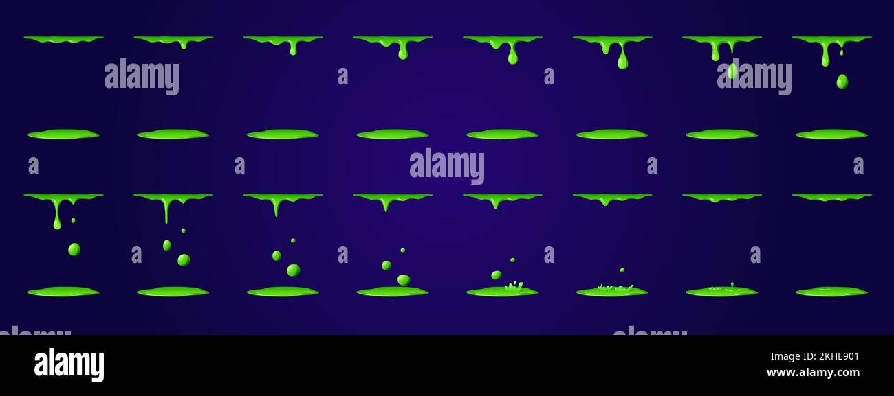 Animation slime Stock Vector Images - Alamy