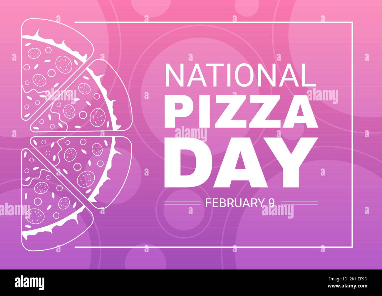 National Pizza Day on Celebration February 9 by Consuming Various Slice