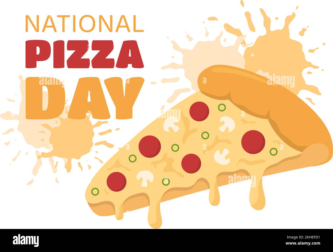 National Pizza Day on Celebration February 9 by Consuming Various Slice