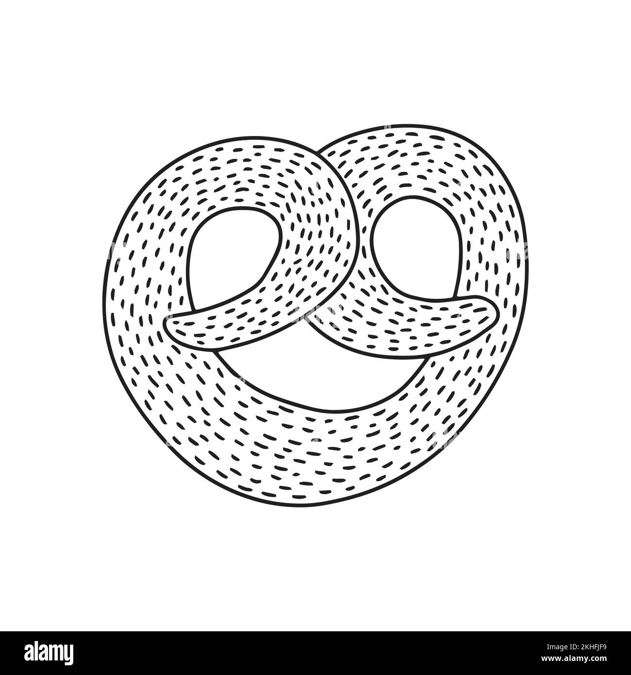 Vector pretzel doodle Stock Vector Image & Art Alamy