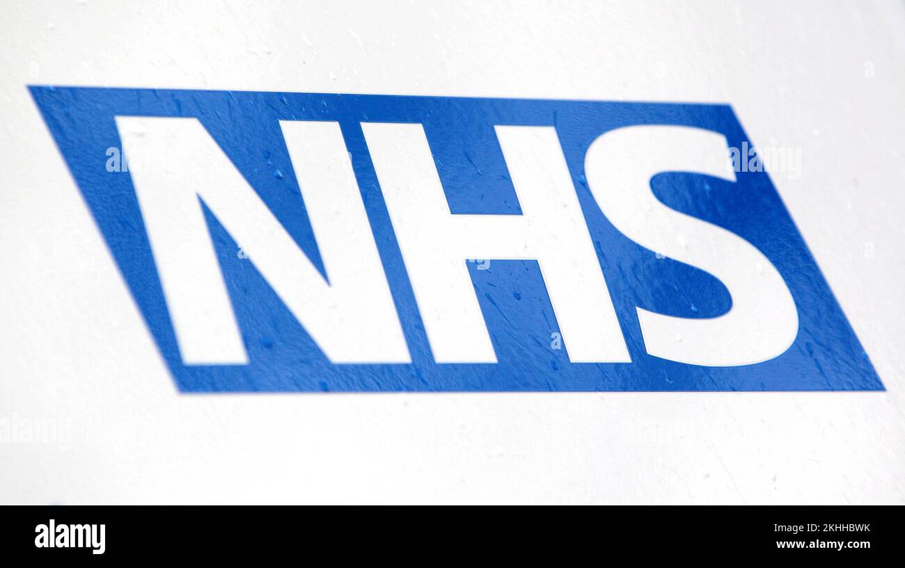 File photo dated 23/04/12 of an NHS logo, as NHS England is urging people to use its online service in a bid to reduce 'record' demand on accident and emergency departments. Stock Photo