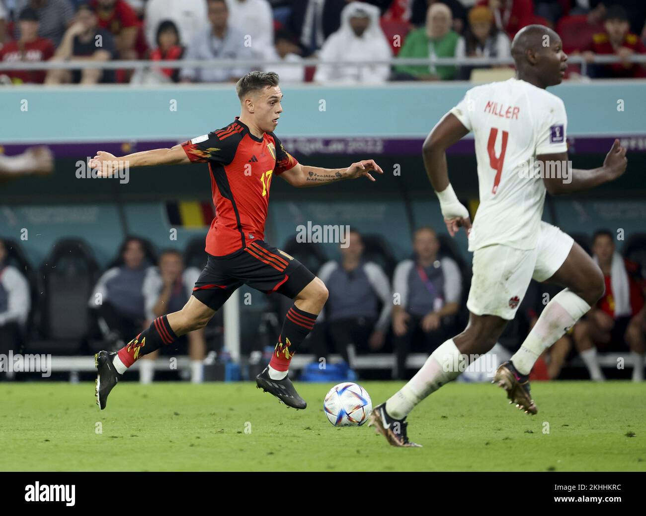 Leandro Trossard Of Belgium During The FIFA World Cup 2022 Group F leandro-trossard-of-belgium-during-the-fifa-world-cup-2022-group-f