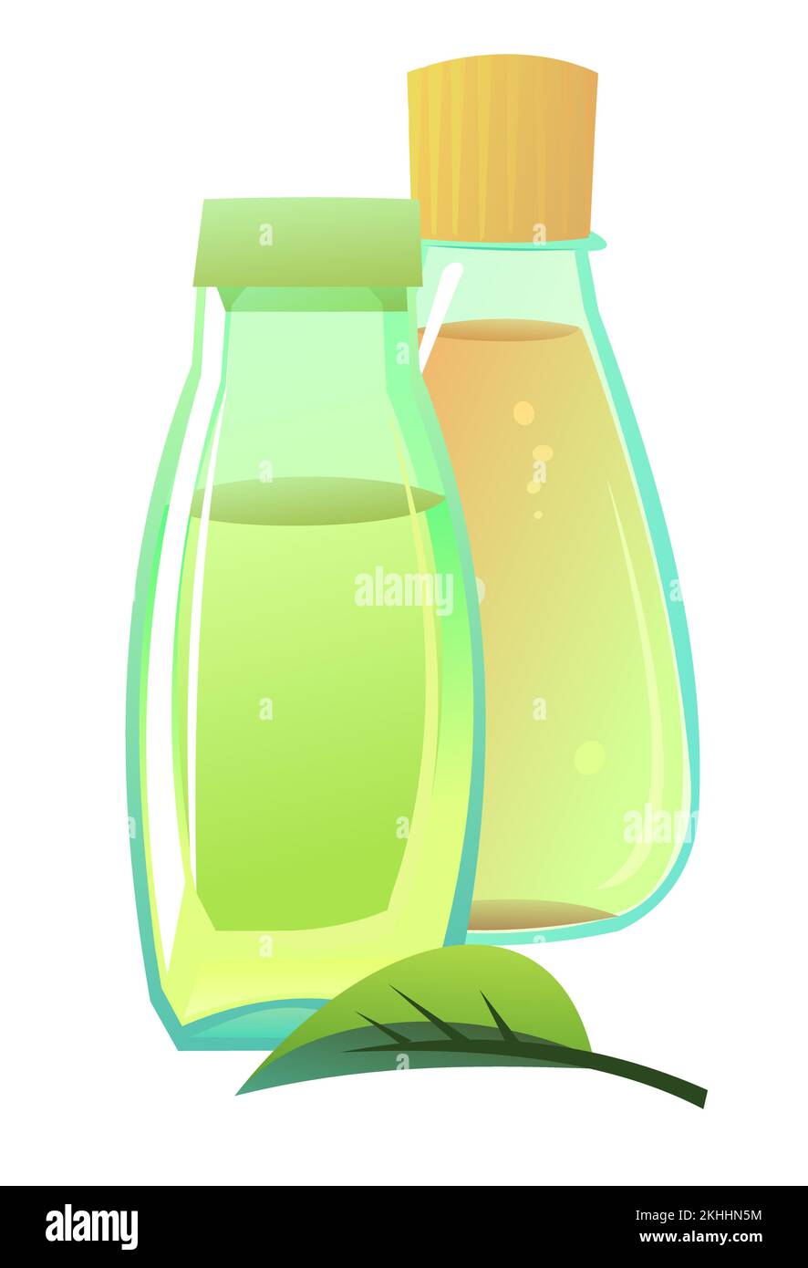 Objects natural vegetable oils. Still life. Extracted from nuts and