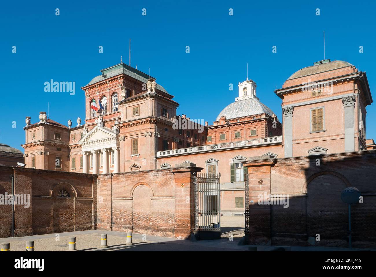 The beautiful royal castle of Racconigi, near Cuneo and Turin, in the italian region of Piedmont, which belonged to the Savoy Family Stock Photo