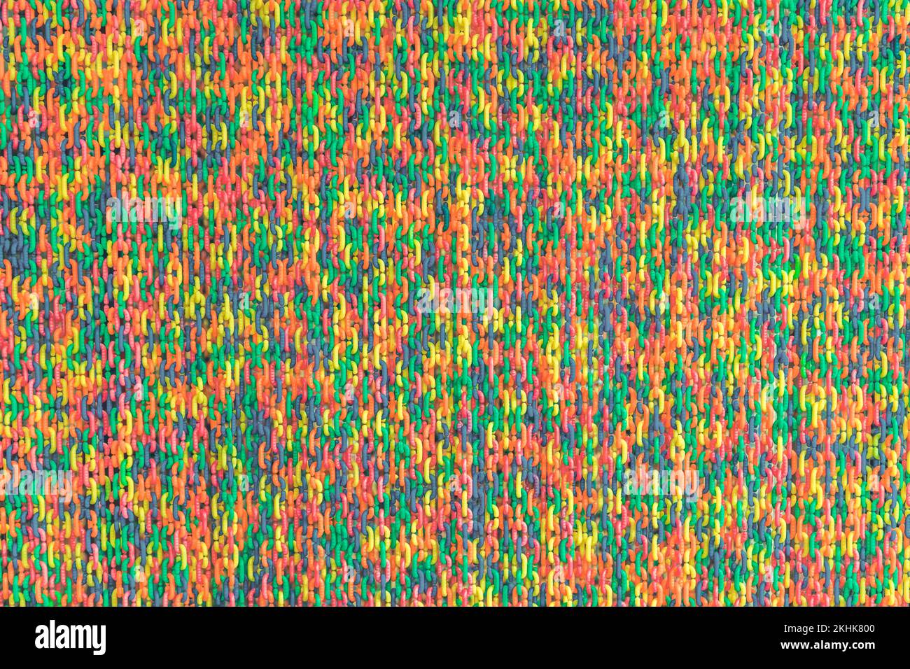 Colorful plastic chain background Stock Photo - Alamy