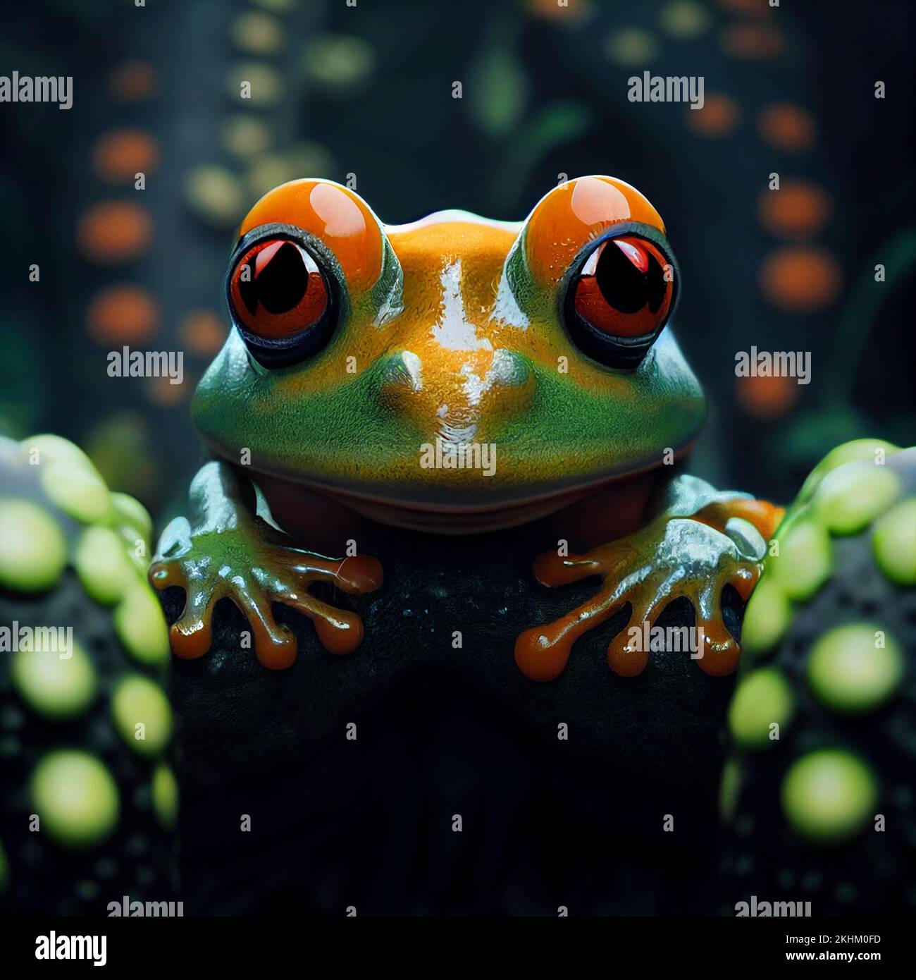 3d frog hi-res stock photography and images - Alamy