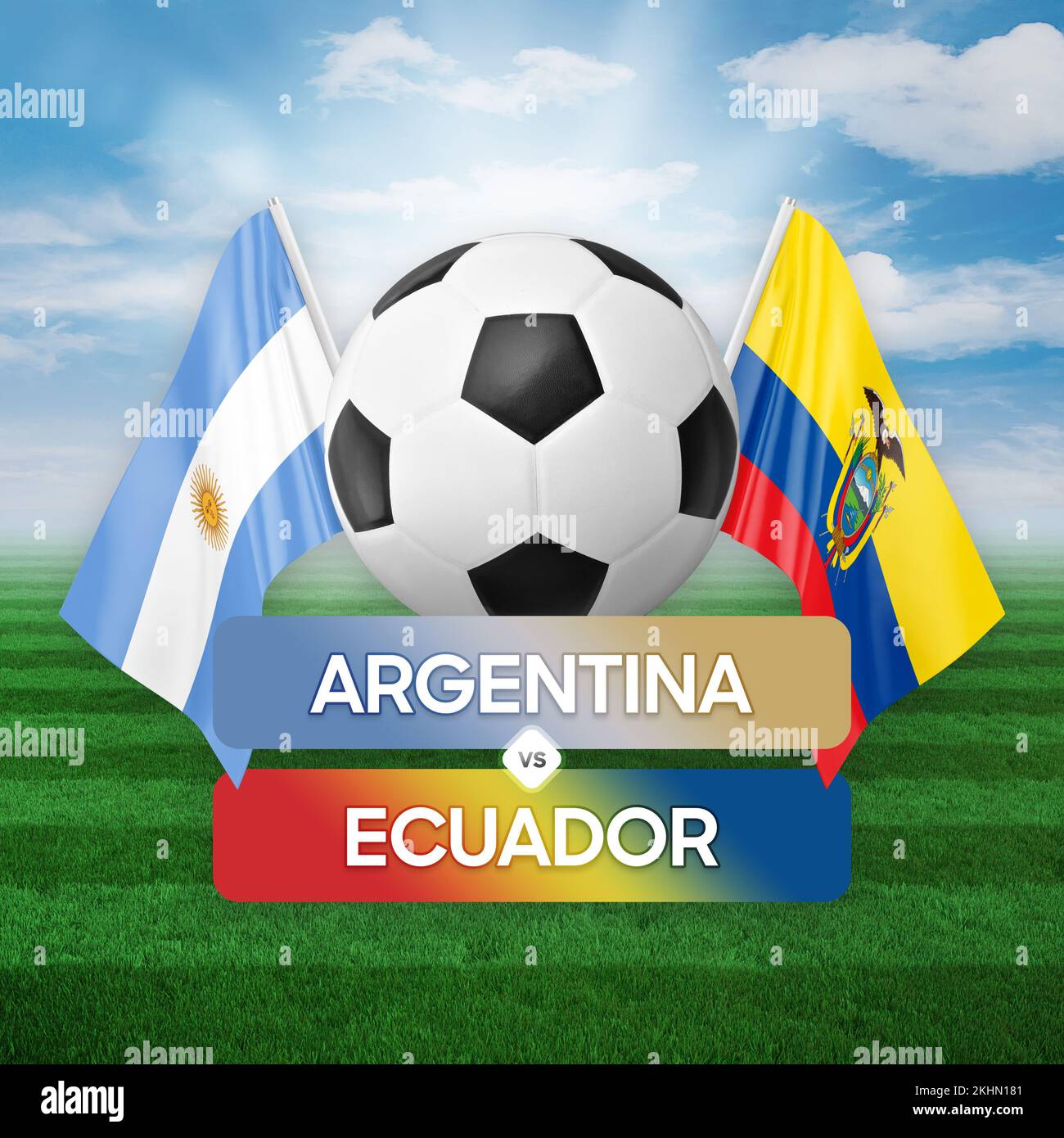 Argentina vs Ecuador national teams soccer football match