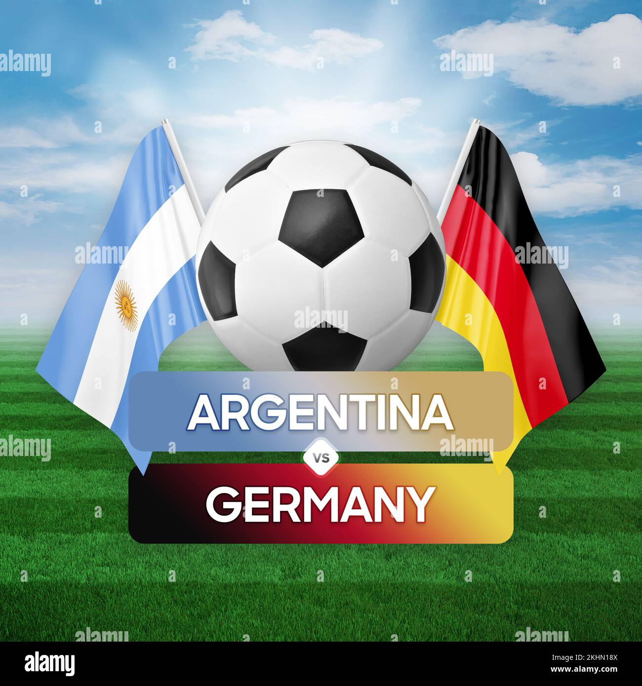 Argentina vs Germany national teams soccer football match competition