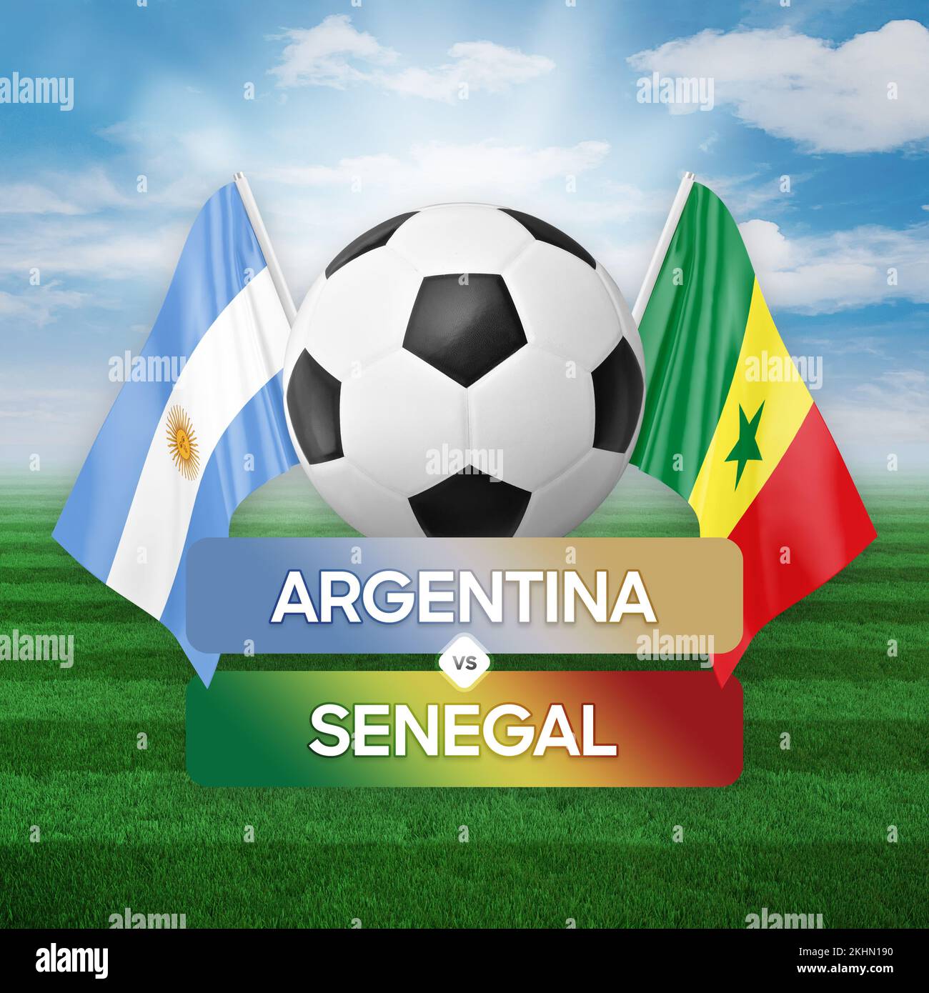 Argentina vs Senegal national teams soccer football match competition