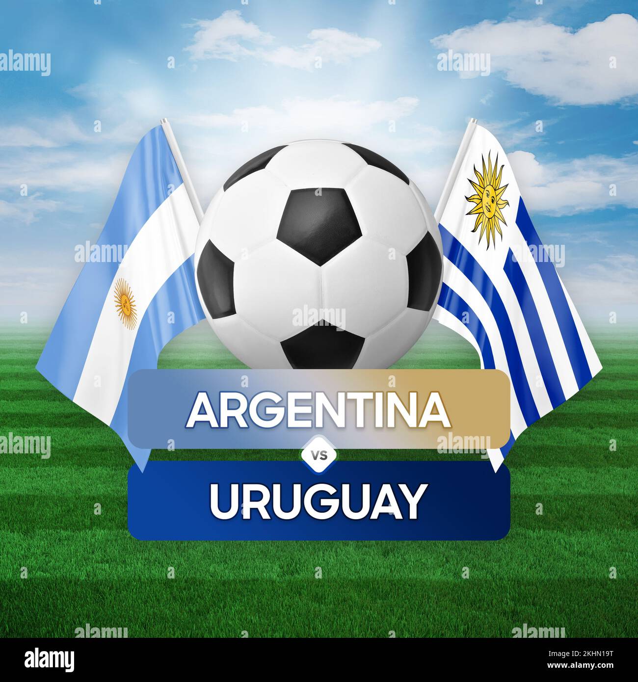 Argentina Vs Uruguay National Teams Soccer Football Match Competition