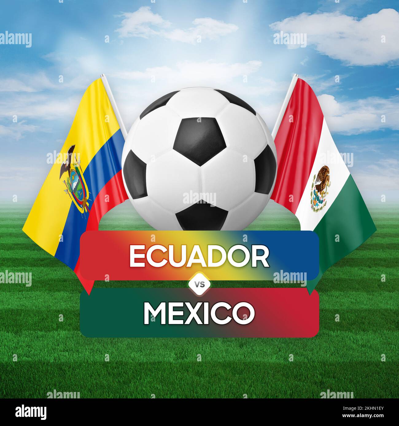 Ecuador vs Mexico national teams soccer football match competition
