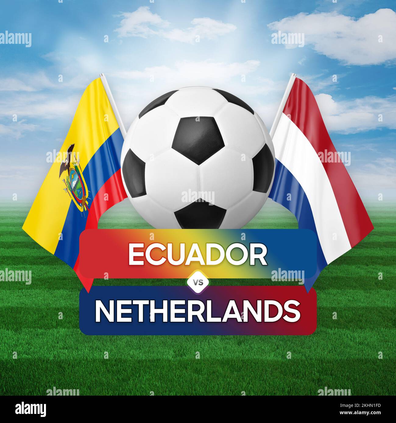 Ecuador Vs Netherlands National Teams Soccer Football Match Competition