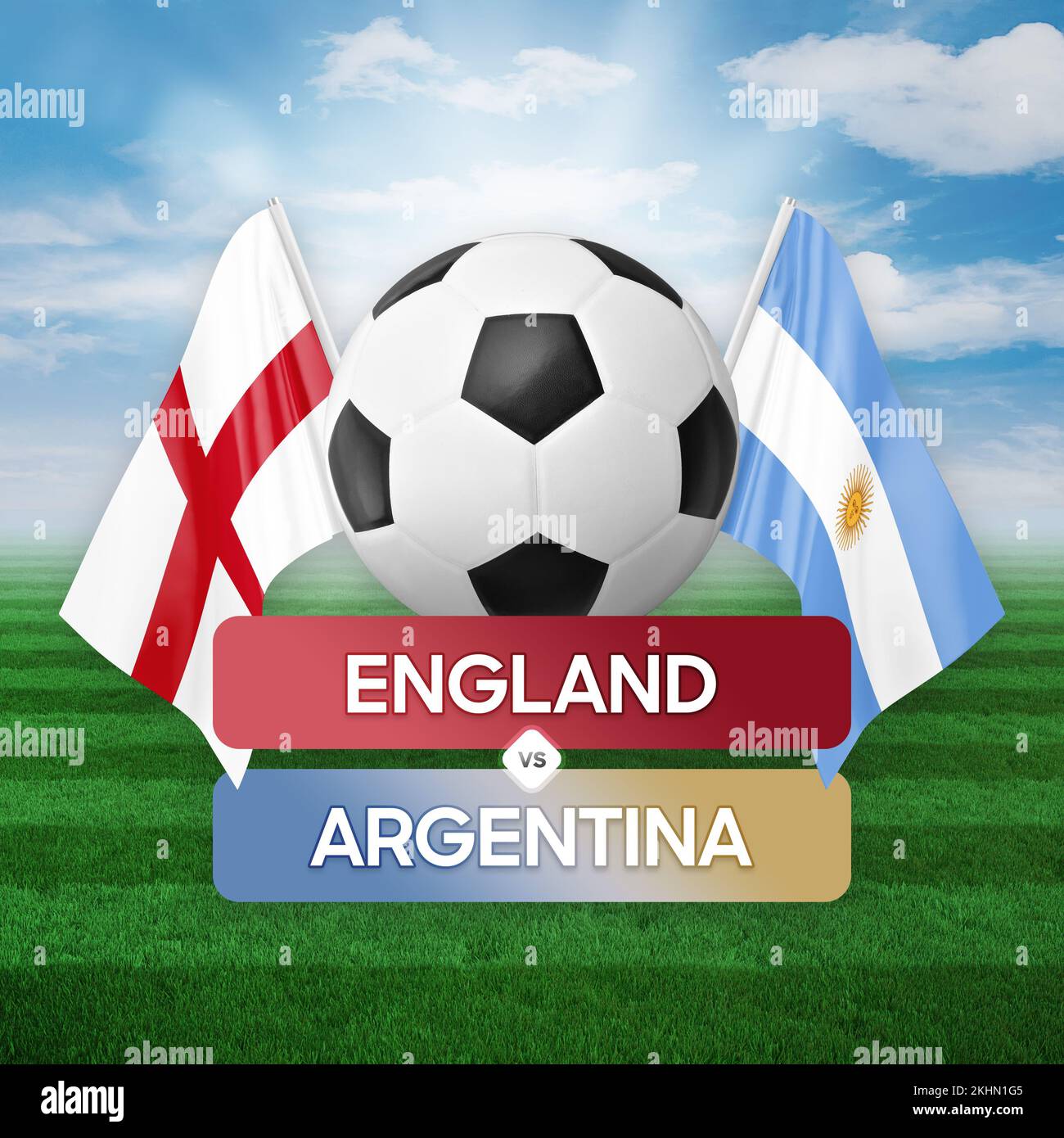 England vs Argentina national teams soccer football match competition