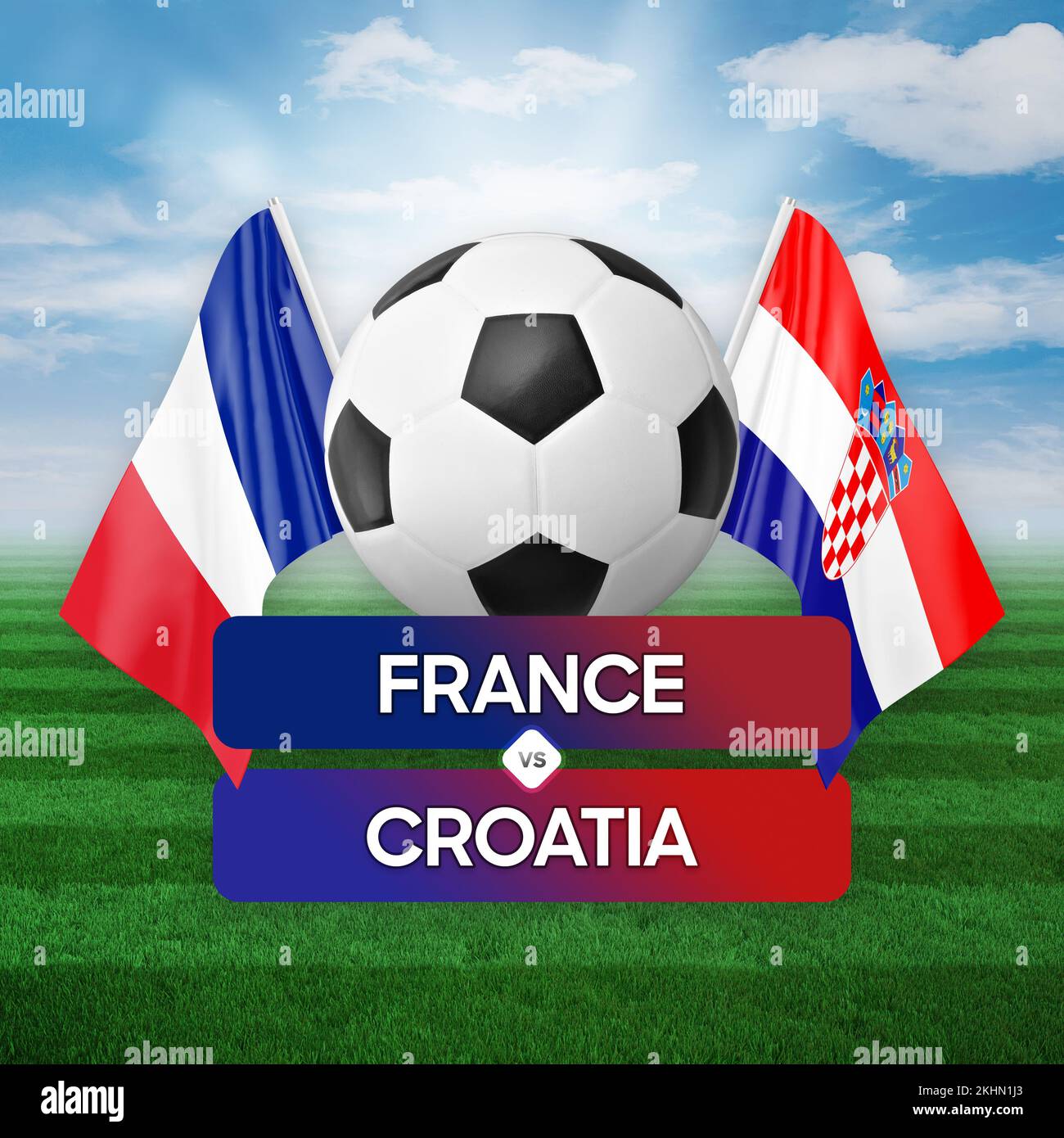 France vs Croatia national teams soccer football match competition