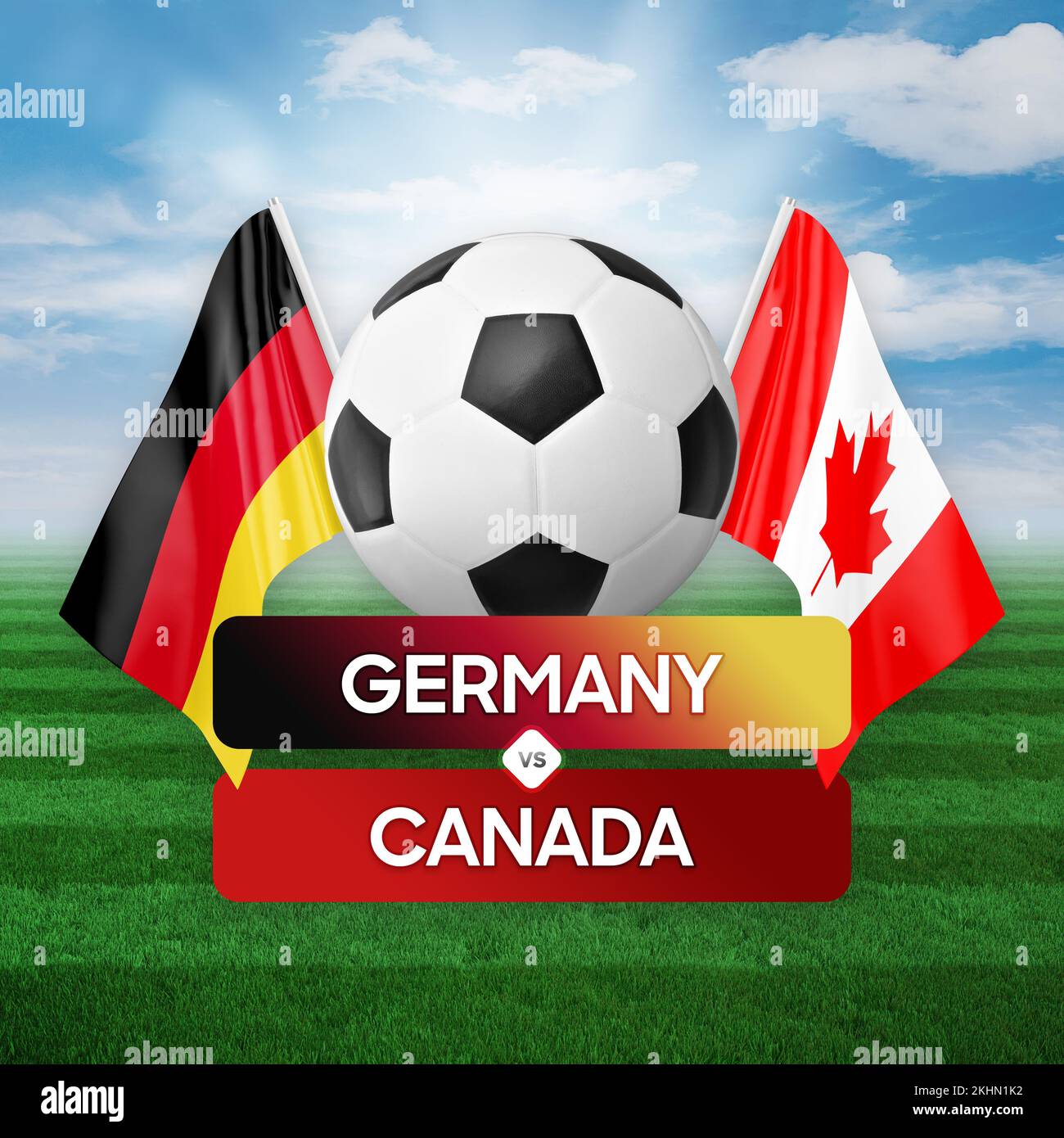 Germany vs Canada national teams soccer football match competition