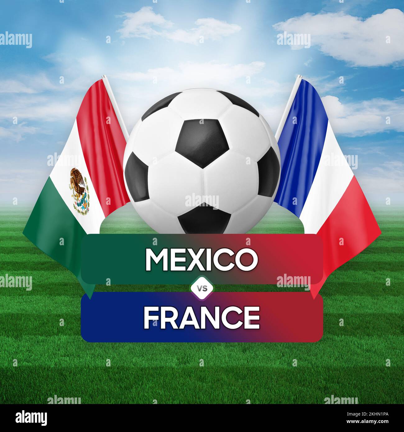 Mexico vs France national teams soccer football match competition