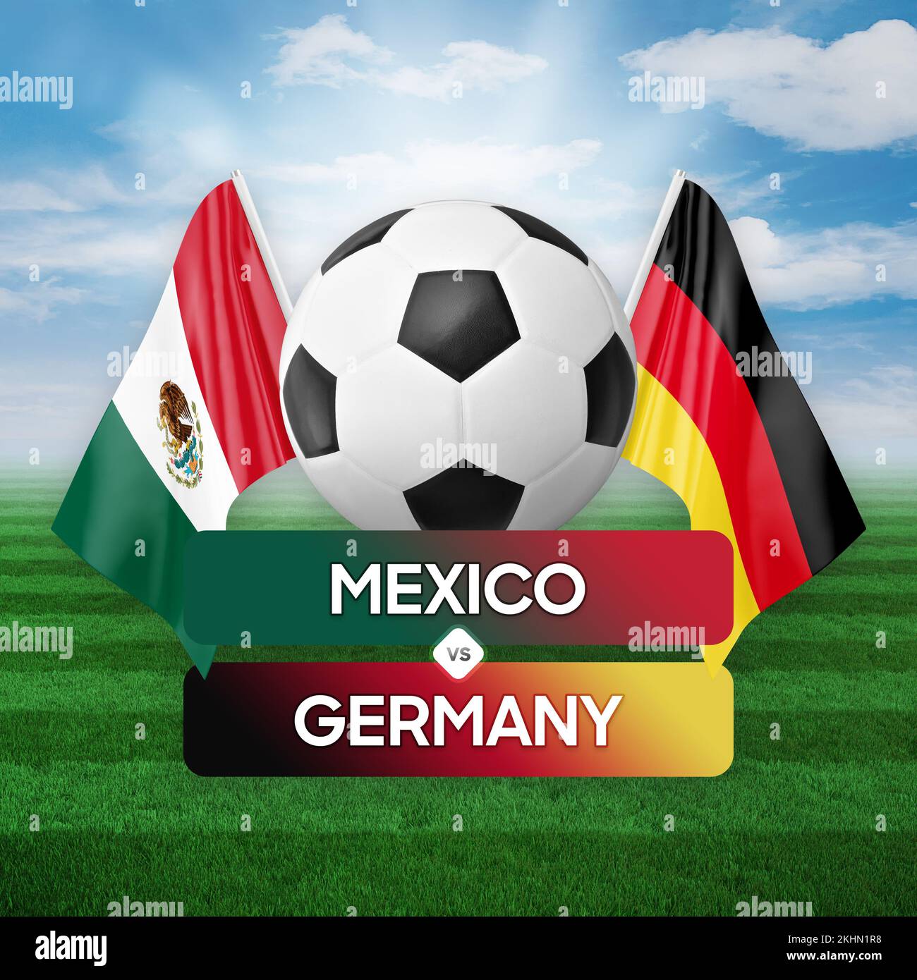 Mexico vs Germany national teams soccer football match competition