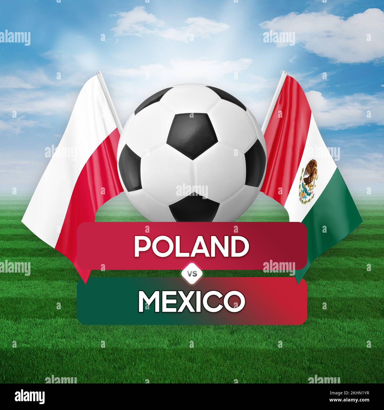 Poland vs Mexico national teams soccer football match competition