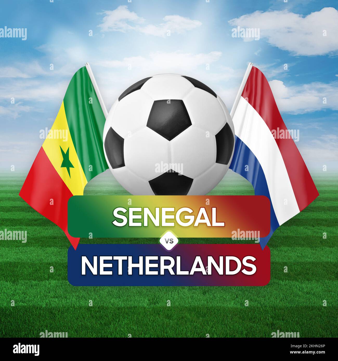 Senegal vs Netherlands national teams soccer football match competition