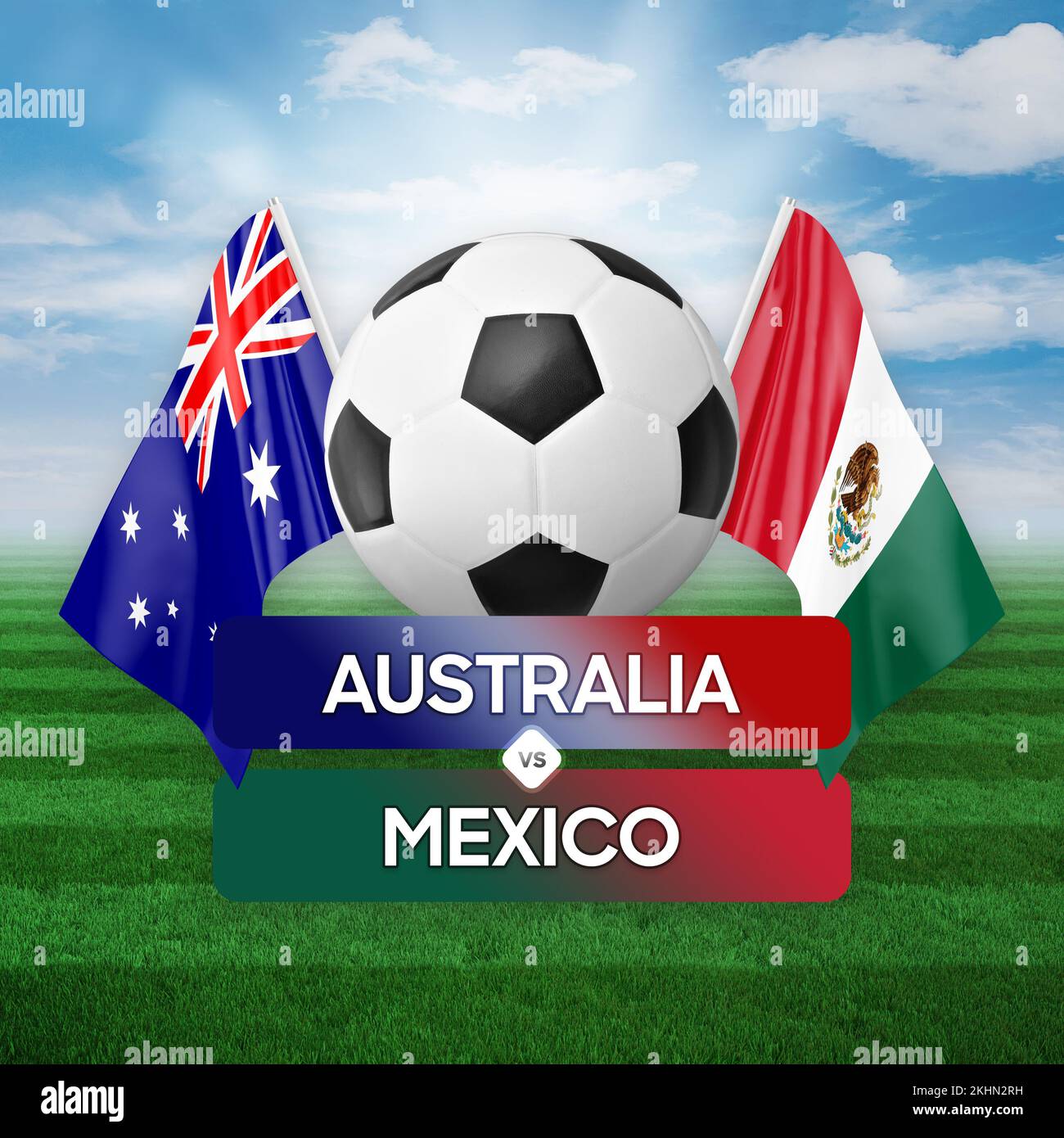 Australia vs Mexico national teams soccer football match competition
