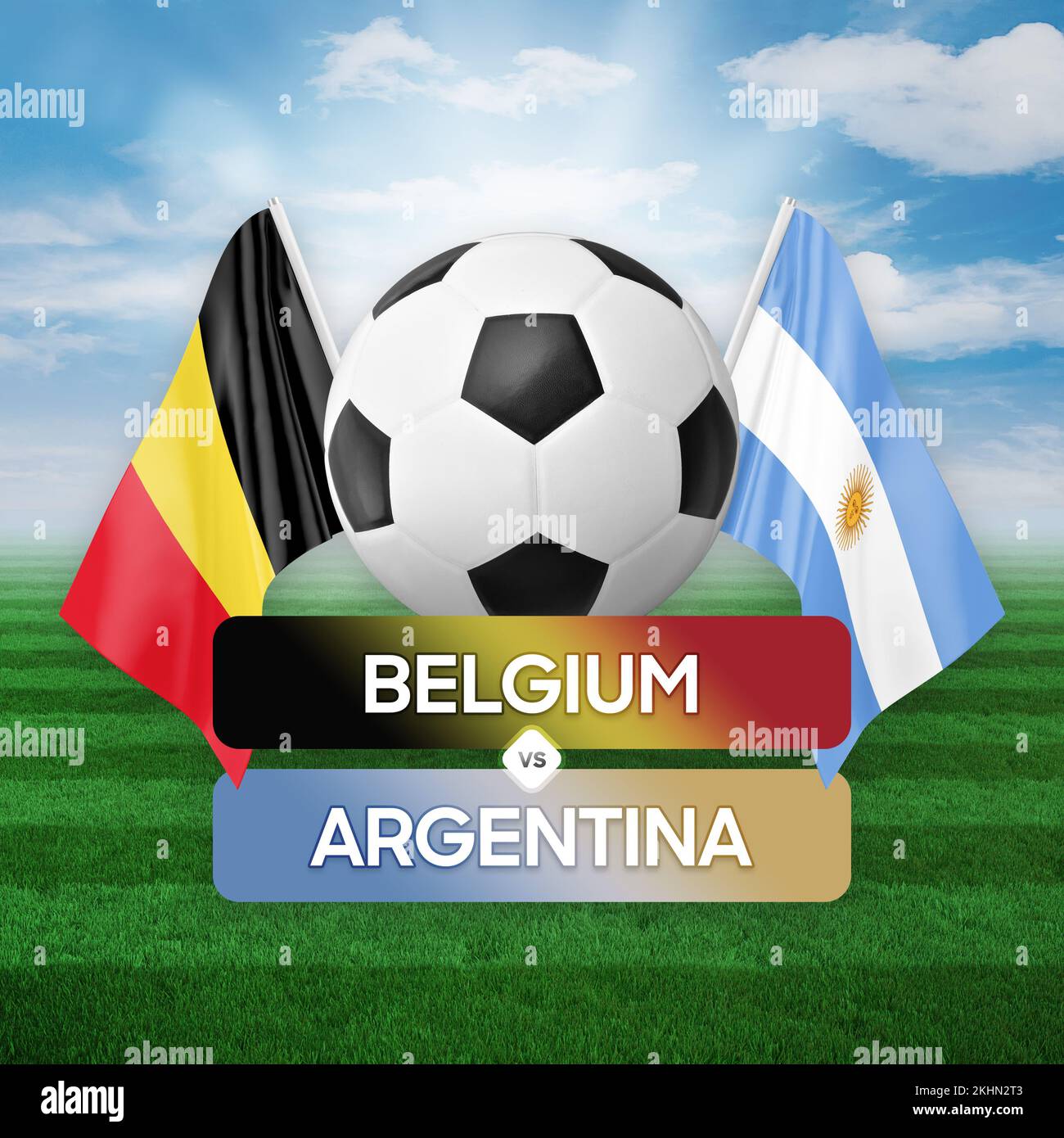 Belgium vs Argentina national teams soccer football match competition