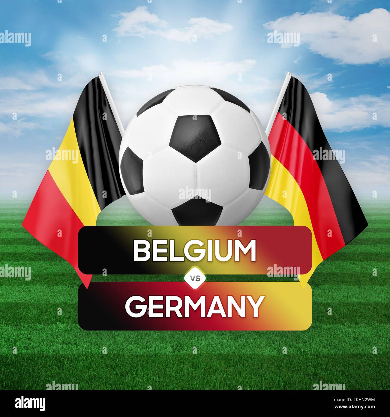 Belgium vs Germany national teams soccer football match competition