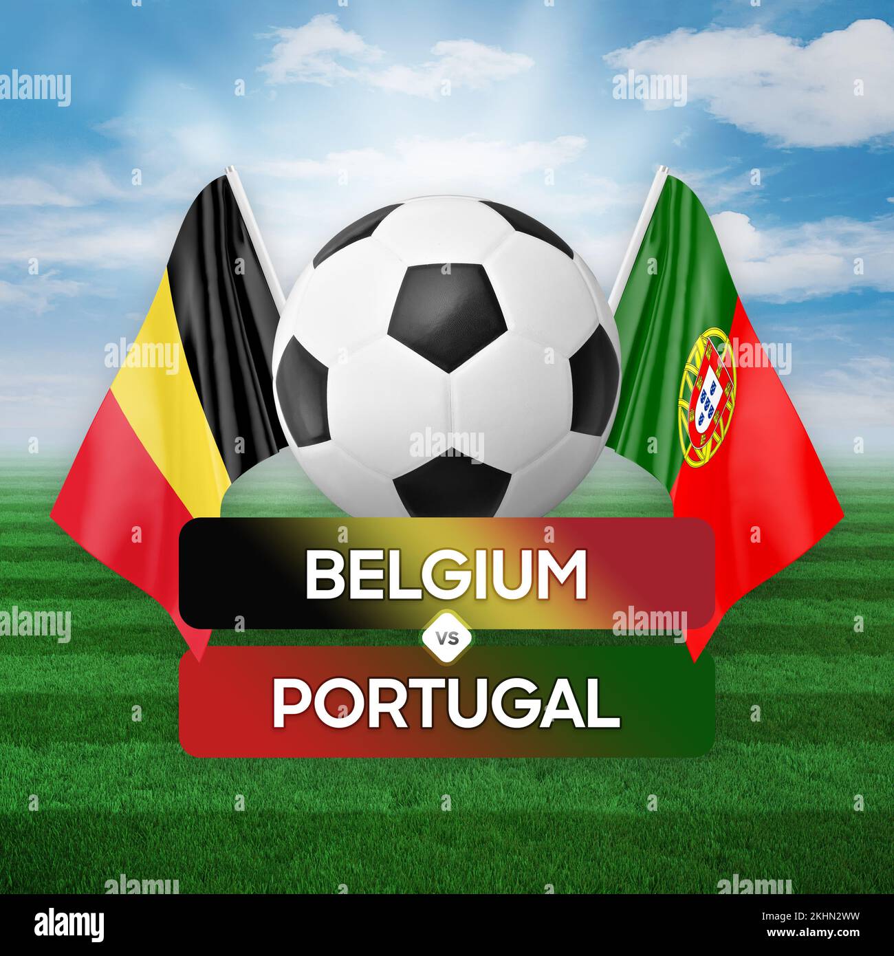 Belgium vs Portugal national teams soccer football match competition
