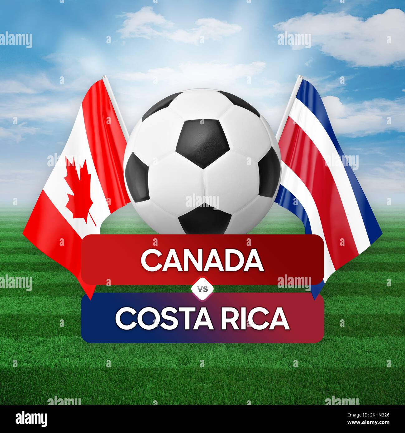 Canada vs Costa Rica national teams soccer football match competition