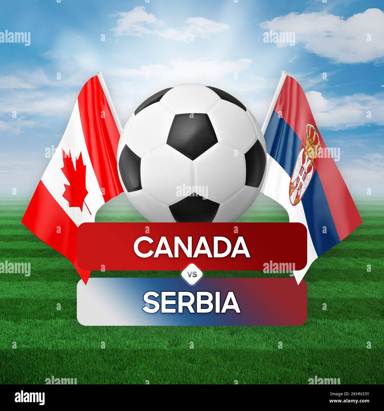 Canada vs Serbia national teams soccer football match competition