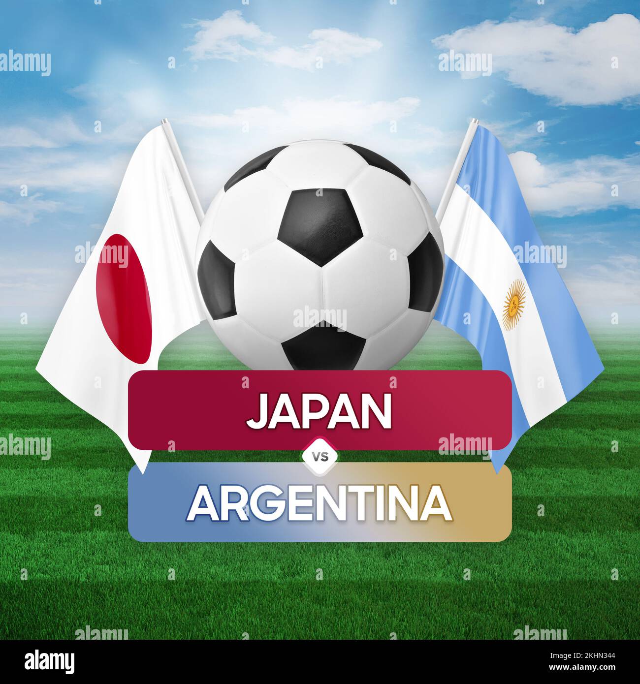 Japan vs Argentina national teams soccer football match competition