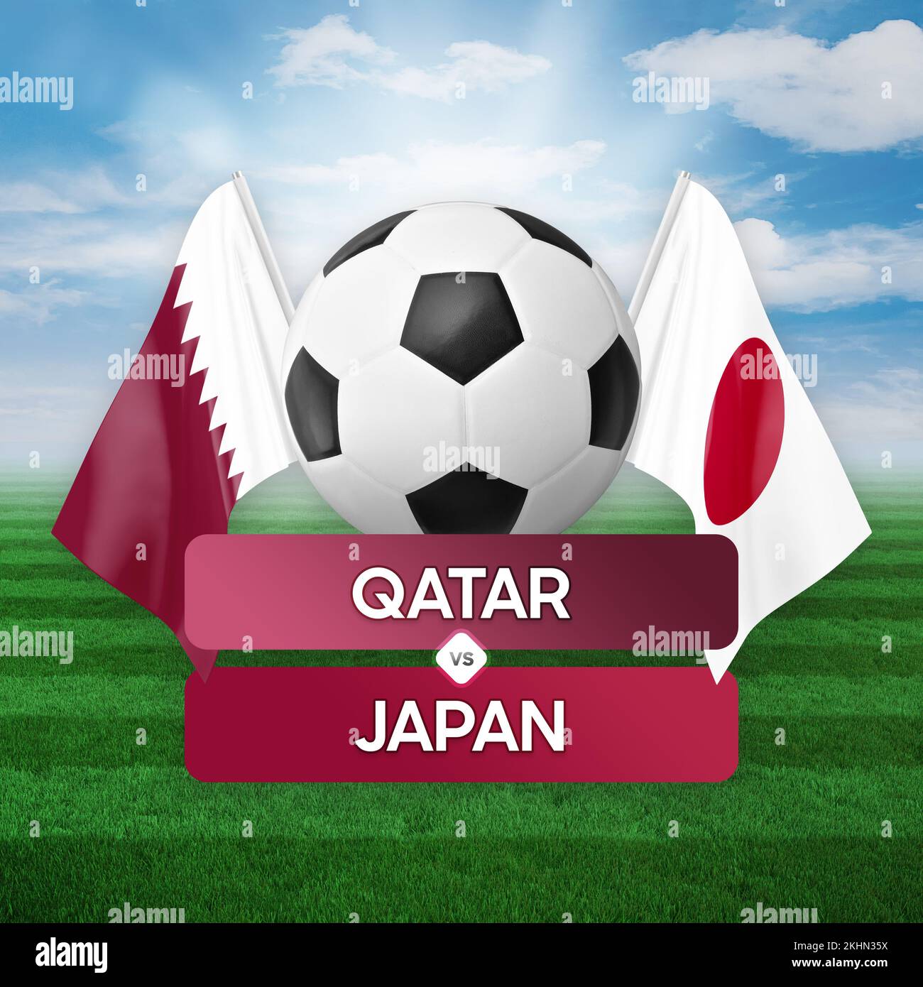 Qatar Vs Japan National Teams Soccer Football Match Competition Concept Stock Photo Alamy Qatar Vs Japan National Teams Soccer Football Match Competition Concept Stock Photo Alamy