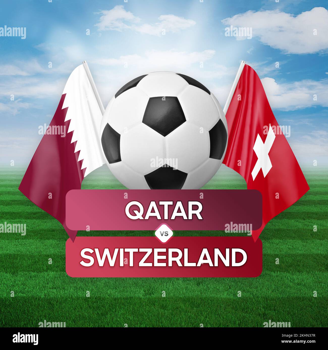 Qatar Vs Switzerland National Teams Soccer Football Match Competition qatar-vs-switzerland-national-teams-soccer-football-match-competition