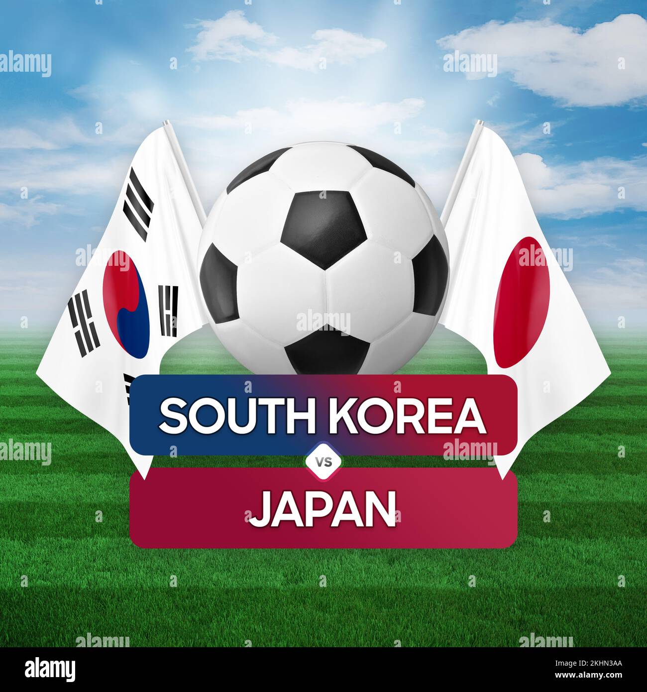 South Korea vs Japan national teams soccer football match competition