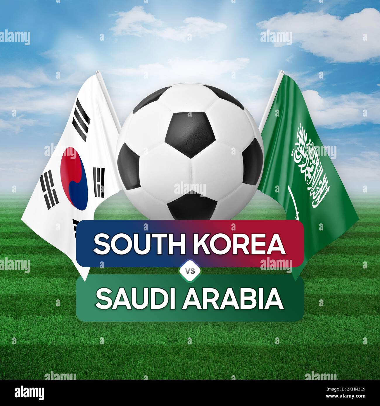 South Korea vs Saudi Arabia national teams soccer football match