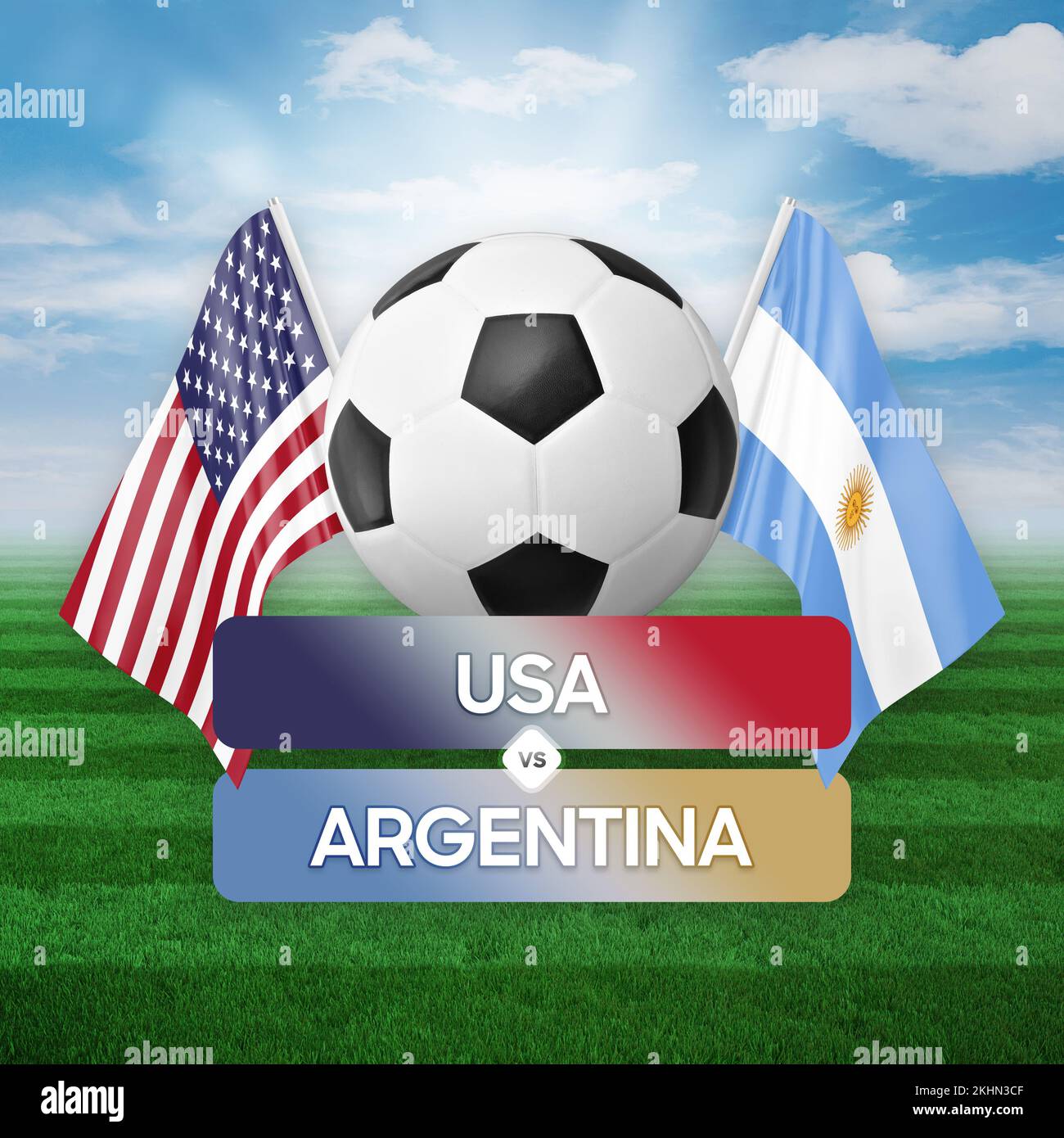 USA vs Argentina national teams soccer football match competition