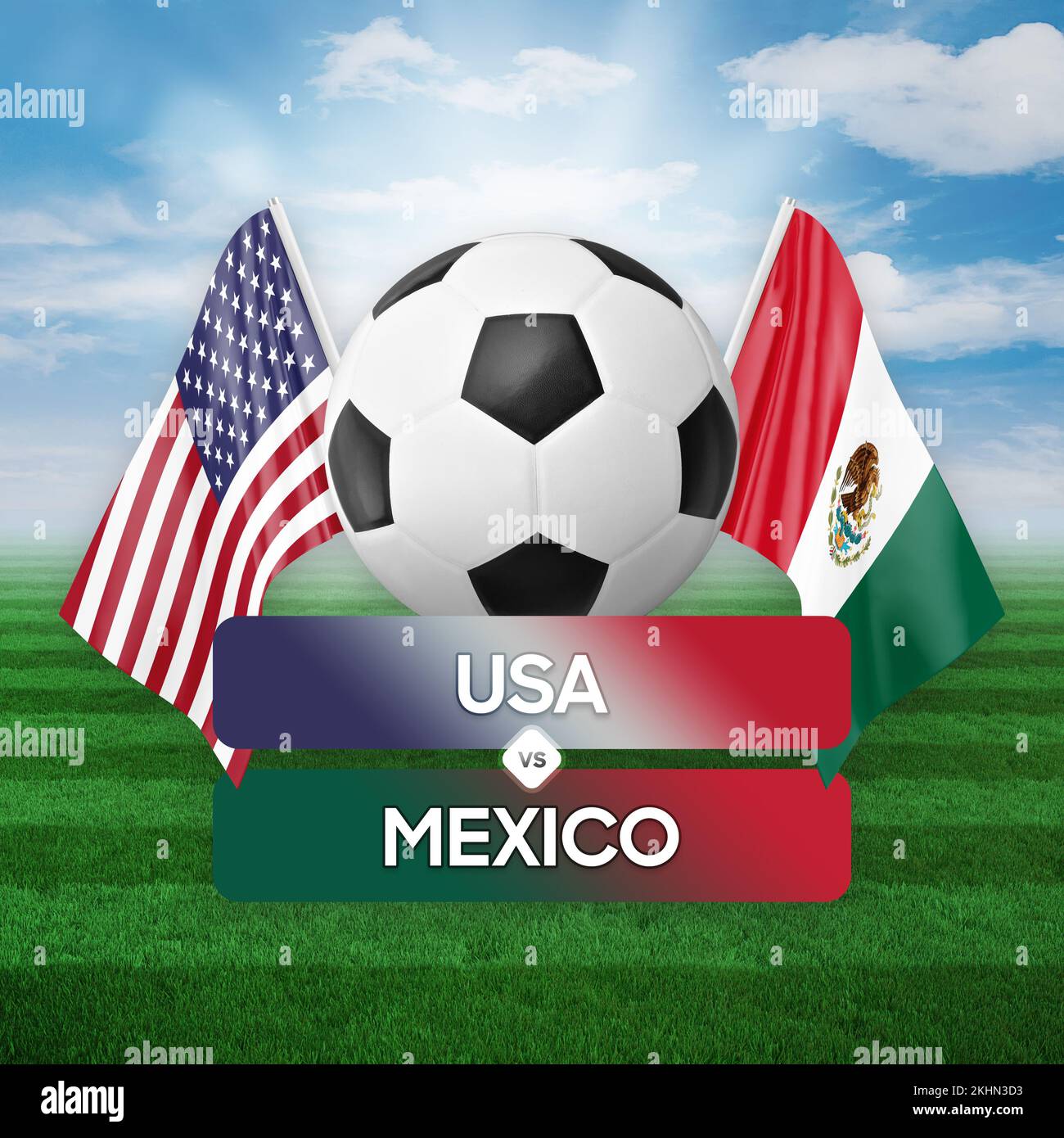 Mexican American Flag Soccer