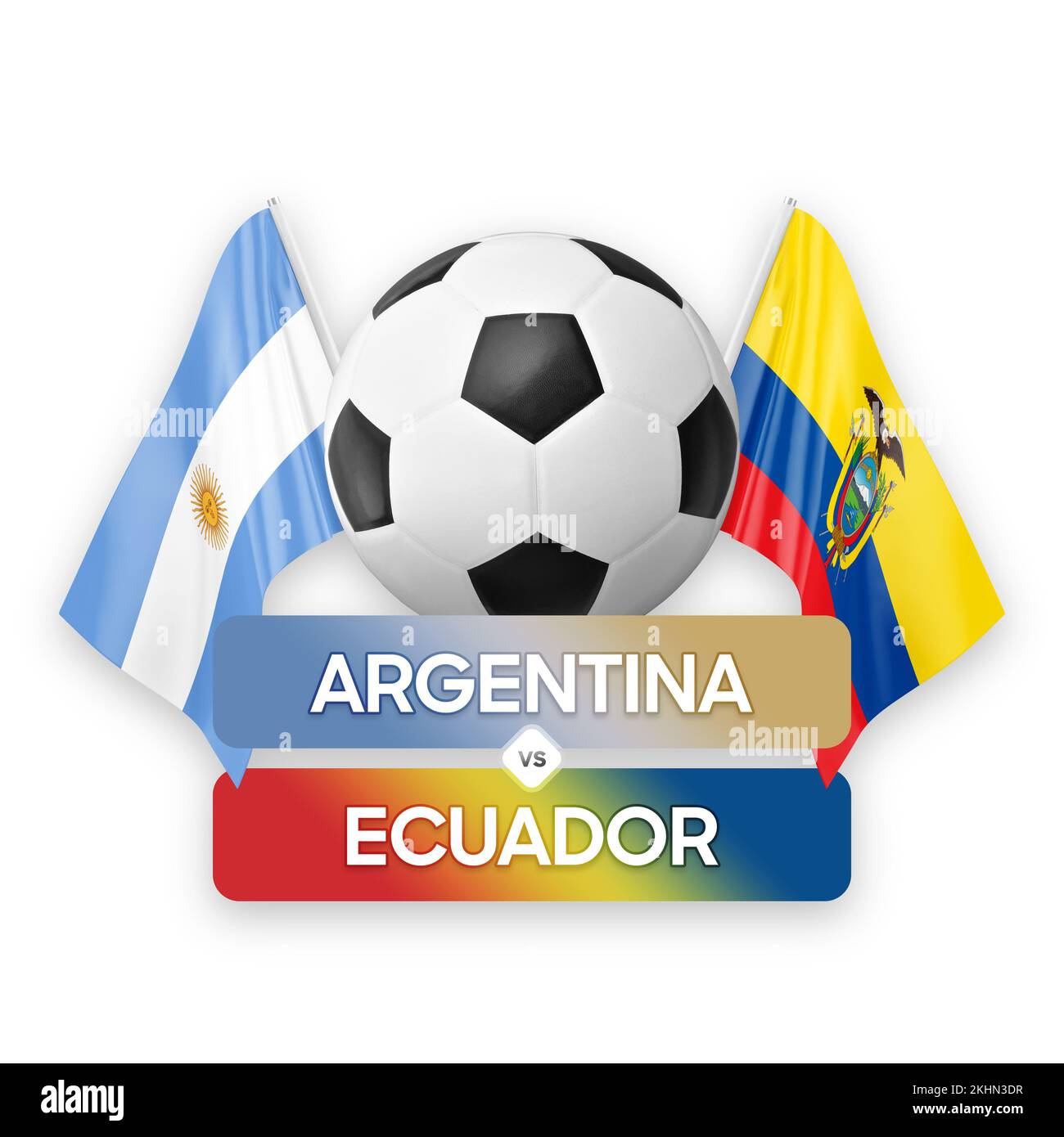 Argentina vs Ecuador national teams soccer football match competition