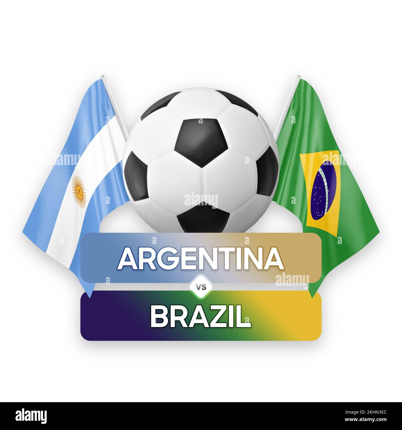 Argentina Vs Brazil National Teams Soccer Football Match Competition