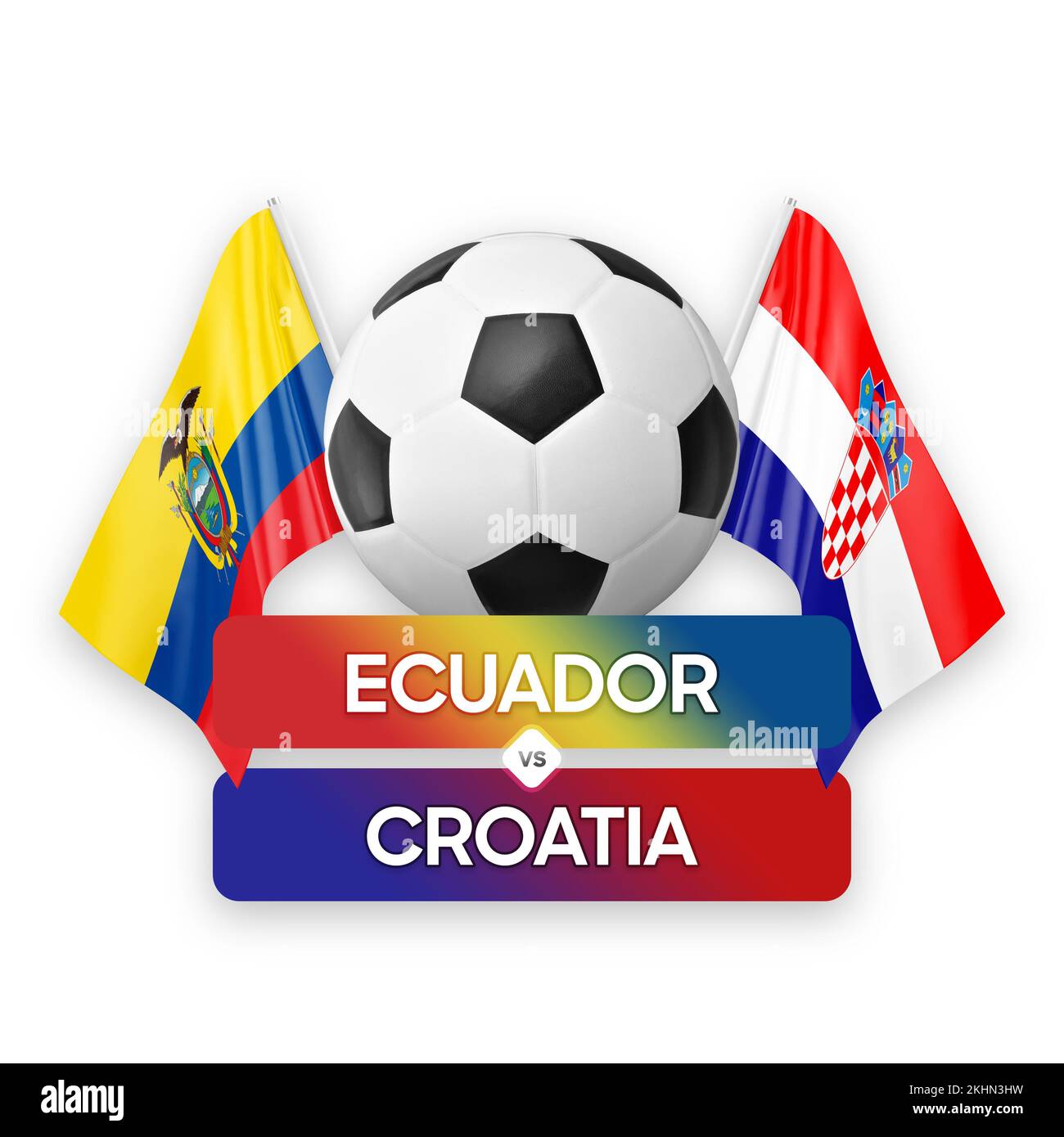 Ecuador vs Croatia national teams soccer football match competition