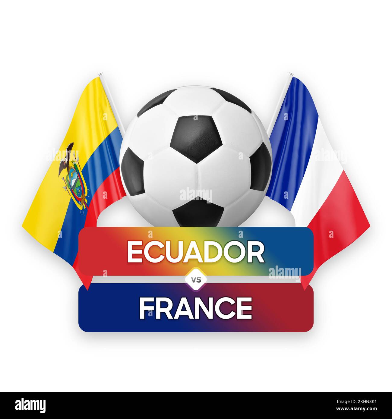 Ecuador vs France national teams soccer football match competition