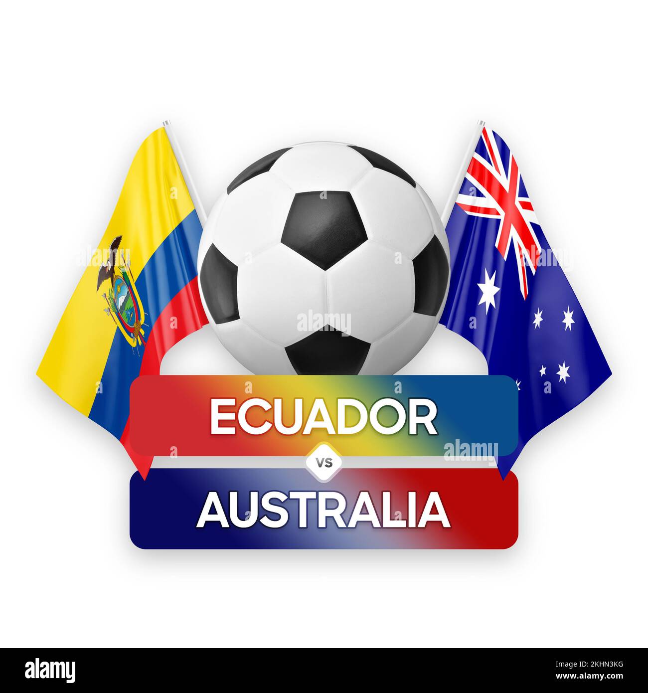 Ecuador vs Australia national teams soccer football match competition