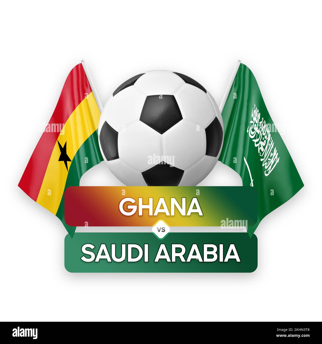 Ghana Vs Saudi Arabia National Teams Soccer Football Match Competition ...