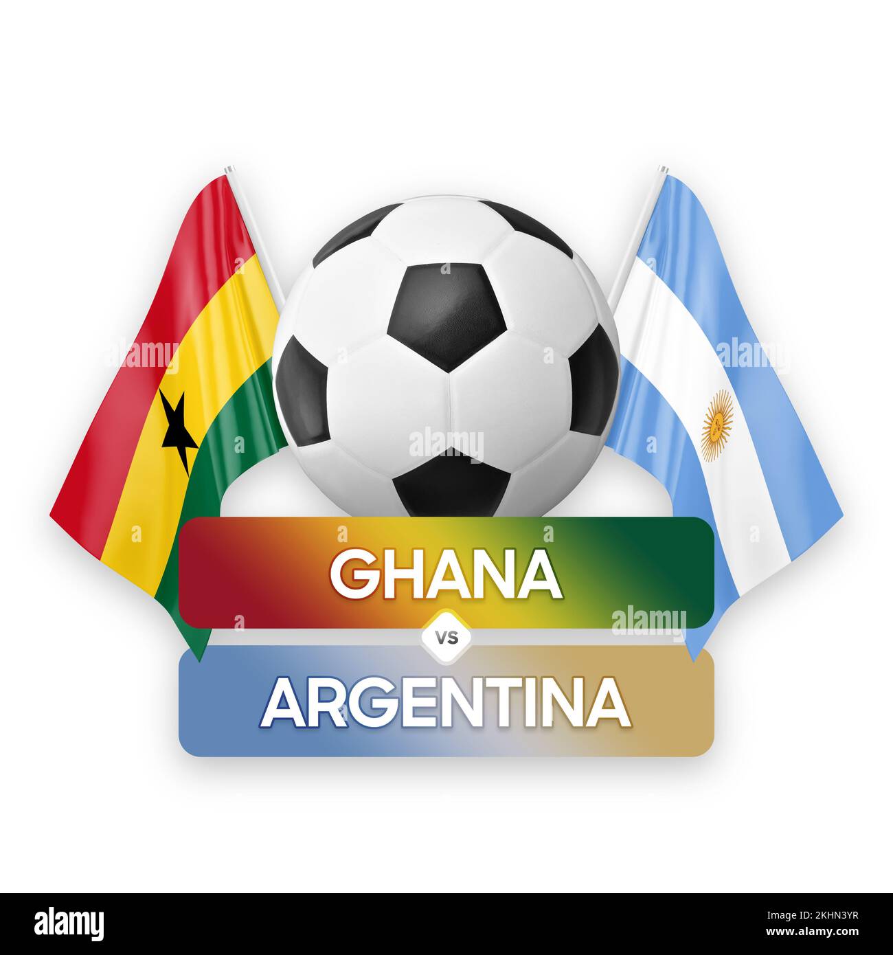 Ghana vs Argentina national teams soccer football match competition concept Stock Photo Alamy