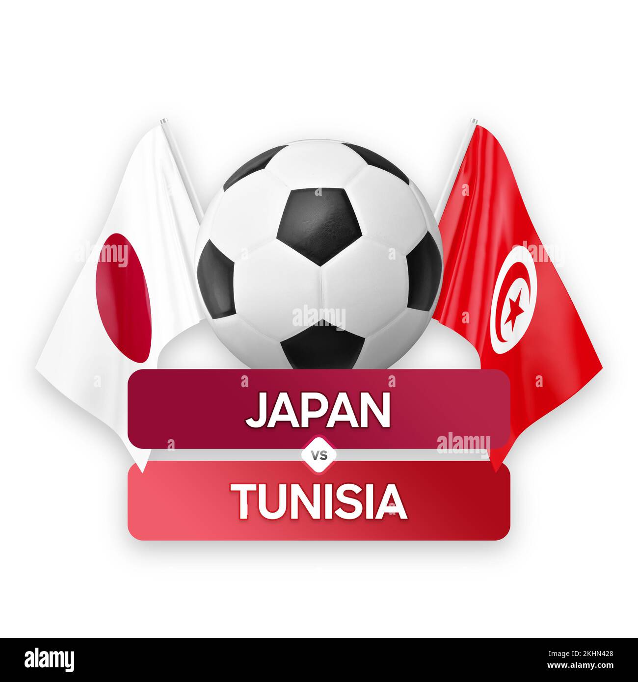 Japan vs Tunisia national teams soccer football match competition concept Stock Photo Alamy