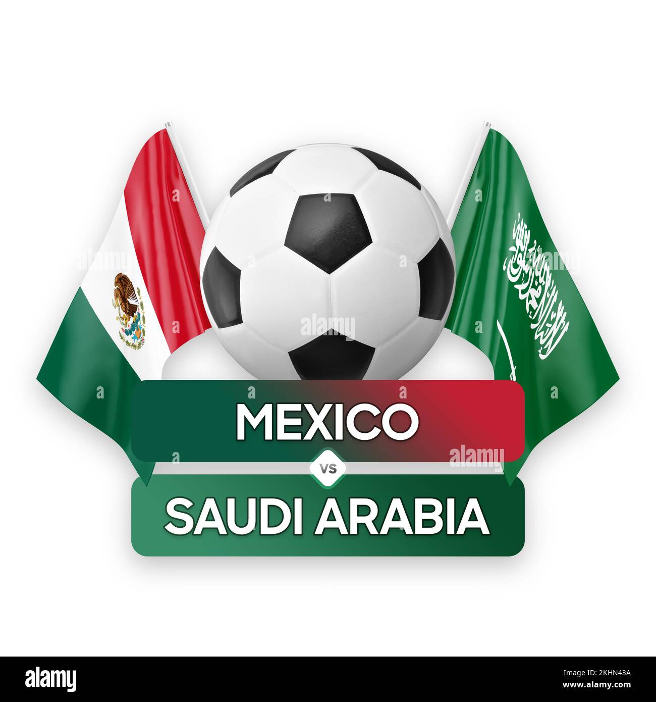 Mexico vs Saudi Arabia national teams soccer football match competition ...