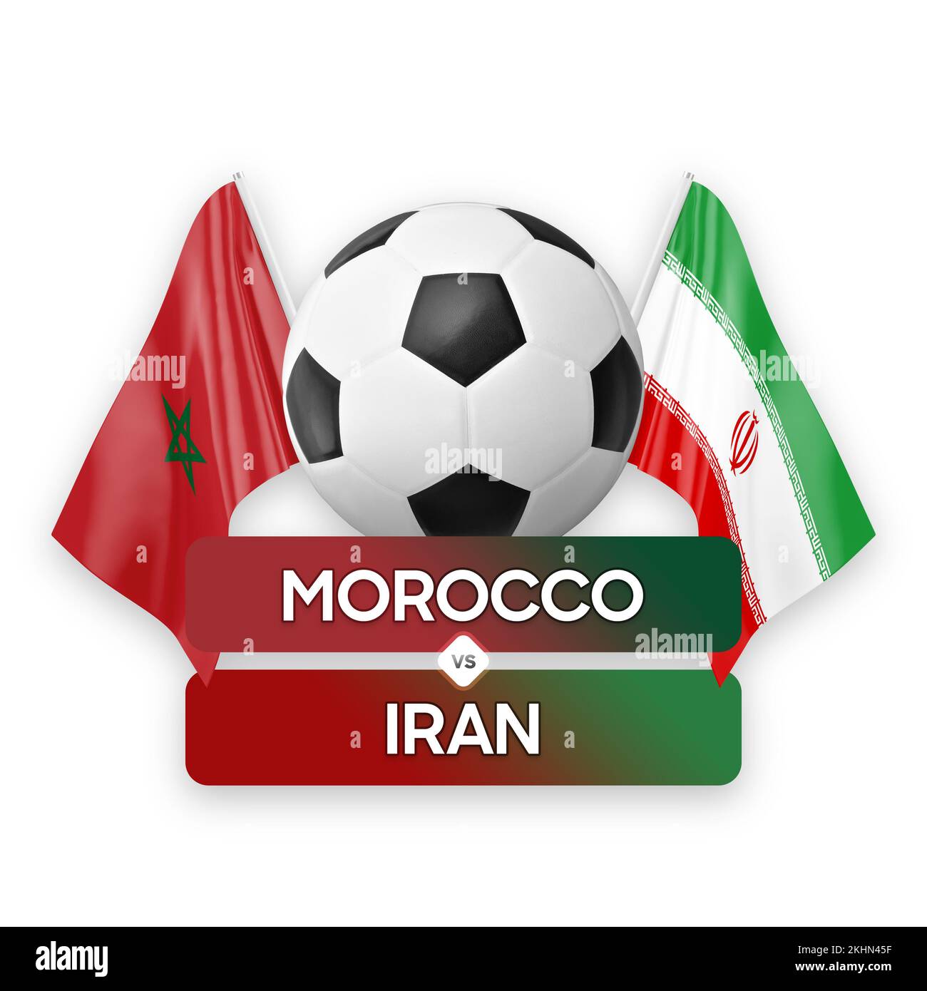Morocco vs Iran national teams soccer football match competition