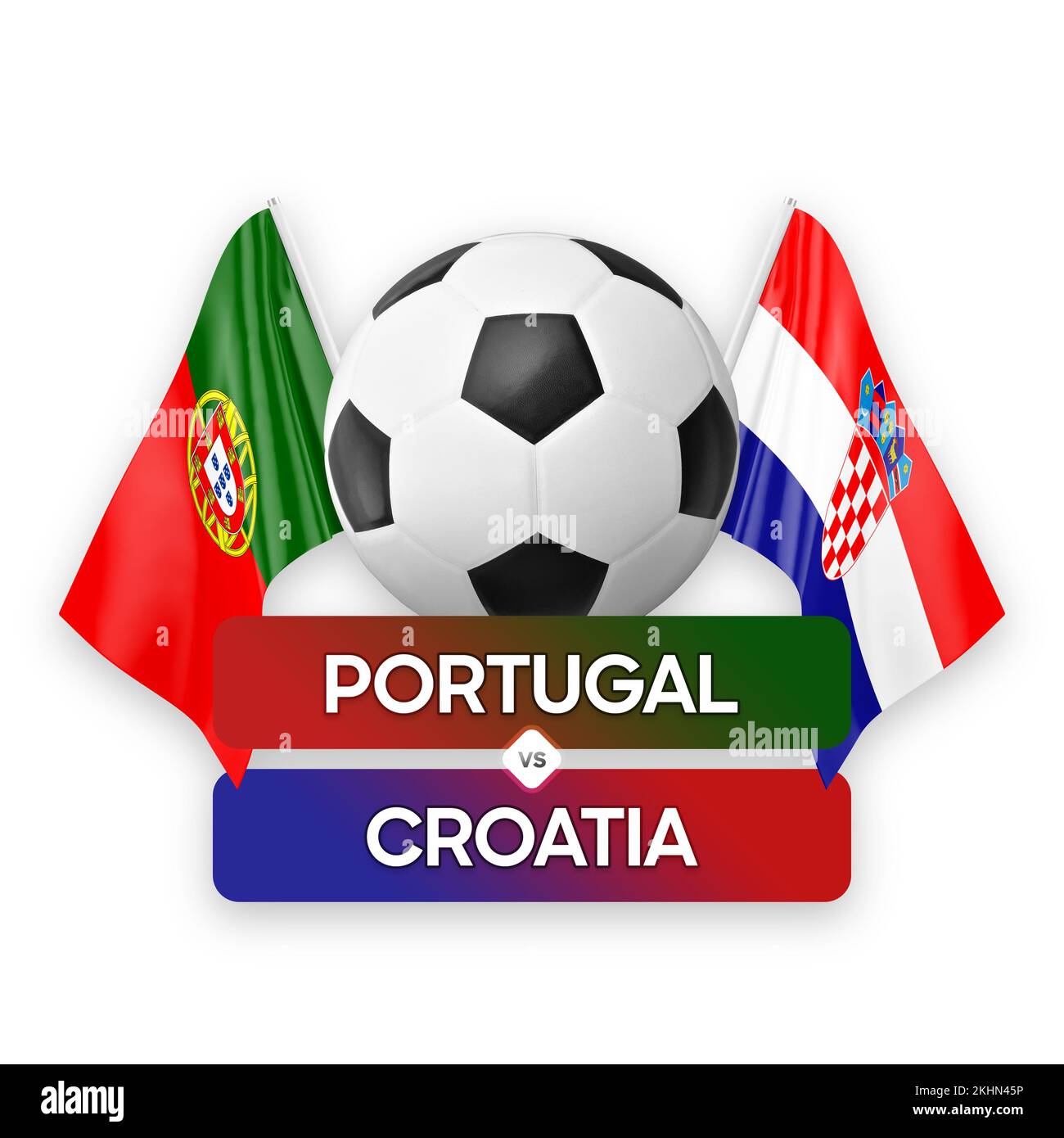 Portugal vs Croatia national teams soccer football match competition concept Stock Photo Alamy