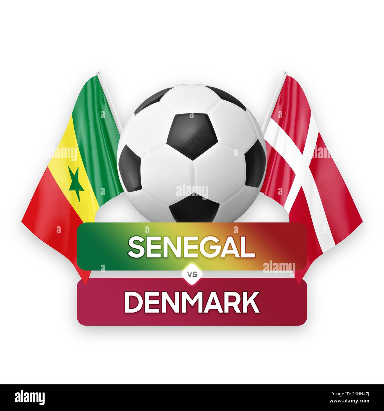 Senegal vs Denmark national teams soccer football match competition