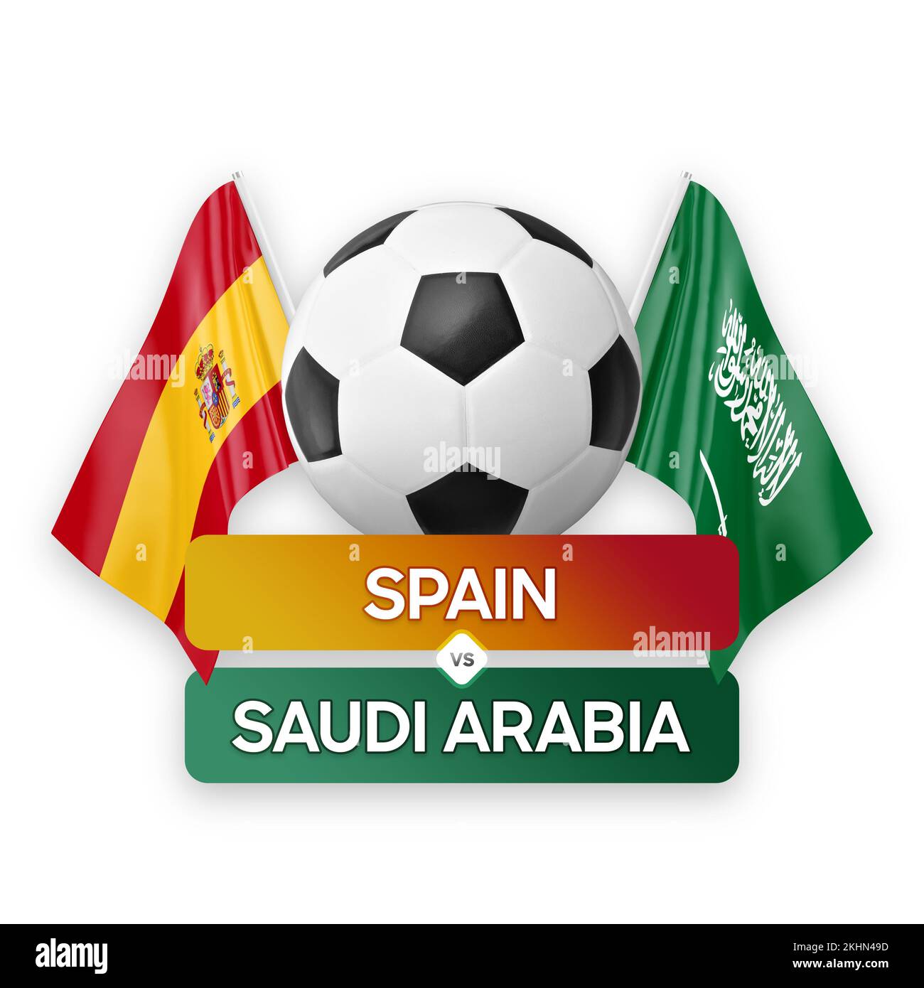 Spain vs Saudi Arabia national teams soccer football match competition 